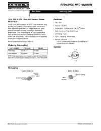 Datasheet RFD14N05SM9A manufacturer Fairchild